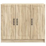 vidaXL Buffet Chêne Sonoma 89 x 34 5 x 77 cm Bois d'ingénierie
