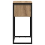 vidaXL Table d'appoint avec tiroir Chêne artisan 100 x 36 x 75 cm