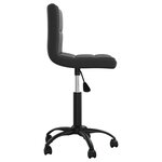 vidaXL Chaises pivotantes à manger lot de 4 noir velours