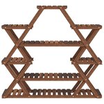 vidaXL Support à fleurs 110x25x105 cm bois massif de sapin