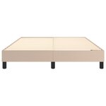 vidaXL Cadre de lit Cappuccino 140x200 cm Similicuir