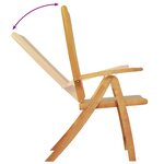 vidaXL Ensemble à manger de jardin 5Pièces bois d'acacia solide textilène