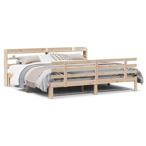 vidaXL Cadre de lit avec tête de lit sans matelas 180x200 cm