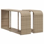 vidaXL Salon de jardin 11 Pièces avec coussins beige résine tressée
