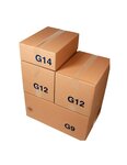 (lot  20 caisses) caisse carton palettisable économique standard 400 x 300 x 300 mm