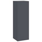vidaXL Supports de plantes d'extérieur - Ensemble 3 pièces en anthracite