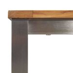 vidaXL Table à manger d'extérieur Marron Bois d'acacia massif