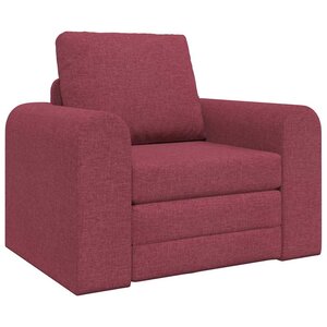 vidaXL Canapé-Lit Rouge bordeaux 98 x 71 x 83 cm tissu