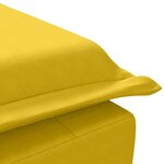 vidaXL Chaise longue de massage avec traversin jaune velours