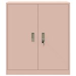 vidaXL Armoire de rangement Rose 80 x 40 x 90 cm Acier