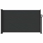 vidaXL Auvent latéral rétractable noir 120x500 cm