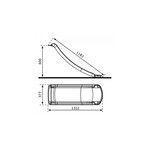 AXI Toboggan Sky120 Gris 118 cm