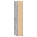 vidaXL Buffet haut gris béton 30x42 5x185 cm bois d'ingénierie