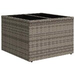 vidaXL Salon de jardin 6 Pièces avec coussins gris résine tressée