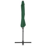 vidaXL Parasol avec base portable Vert