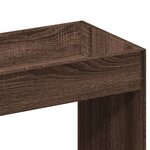 vidaXL Buffet haut chêne marron 63x33x140 cm bois d'ingénierie
