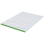 vidaXL Coussins de Matelas Blanc et vert 140 x 190 cm