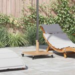 vidaXL Socles de parasol d'extérieur Bois clair 45 x 45 x 31.5 cm
