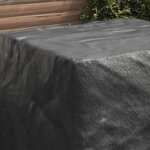 vidaXL Housse pour mobilier d'extérieur Noir 116 x 100 x 120 cm 210D