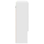vidaXL Armoire Miroir Blanc 80 x 17 x 55 cm Bois d'ingénierie