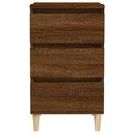 vidaXL Table de chevet chêne marron 40x35x70 cm bois d'ingénierie