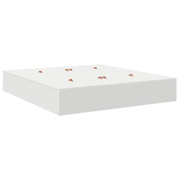 vidaXL Cadre de lit avec rangement avec stockage Blanc 180 x 200 cm