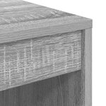 vidaXL Bureau avec rangement Gris Sonoma en bois reconstitué