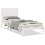 vidaXL Cadre de lit extra long sans matelas 90x220 cm bois massif