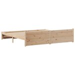 vidaXL Cadre de lit sans matelas 200x200 cm bois massif de pin