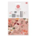 Papier patch Rose motif floral 30 x 42 cm