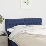 vidaXL Têtes de lit 2 Pièces Bleu 72x7x78/88 cm Tissu