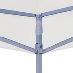 vidaXL Toit de tente de réception 2x2 m Blanc 270 g/m²