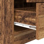 vidaXL Étagère marron Bois ancien Panneau de particules Moyen