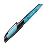 Stylo plume EASYbuddy pointe moyenne droitiers noir/bleu STABILO