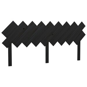vidaXL Tête de lit Noir 178x3x80 5 cm Bois massif de pin