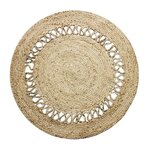 Tapis DECO Jute diam 120 cm - Vague Dentelle