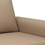 vidaXL Canapé à 2 places Cappuccino 120 cm Similicuir