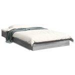 vidaXL Cadre de lit sonoma gris 90x190 cm bois d'ingénierie