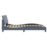 vidaXL Cadre de lit sans matelas Hanko gris foncé 120x200 cm velours