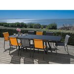 Fauteuils pour l'extérieur en aluminium cauro (lot de 2)