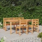 vidaXL Ensemble à manger de jardin 4 Pièces Bois de teck massif