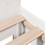 vidaXL Cadre de lit sans matelas blanc 90x190 cm bois de pin massif