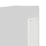 vidaXL Tête de lit avec tête de lit Blanc 180 cm Bois d'ingénierie