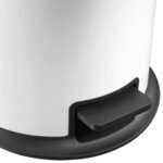 Hailo poubelle à pédale pure taille m 12 l blanc 0517-030