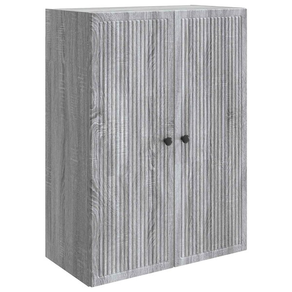 vidaXL Armoire Murale Sonoma gris 66 x 34 5 x 90 cm Bois d'ingénierie
