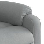 vidaXL Fauteuil inclinable en tissu gris clair