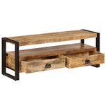 vidaXL Meuble TV 120x35x45 cm Bois solide de manguier