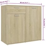vidaXL Buffet Chêne sonoma 160x36x75 cm Bois d'ingénierie