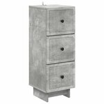 vidaXL Armoire à tiroirs Gris béton 33 x 34 5 x 90 cm