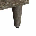 vidaXL Meuble TV noir 100x33x46 cm bois massif de manguier